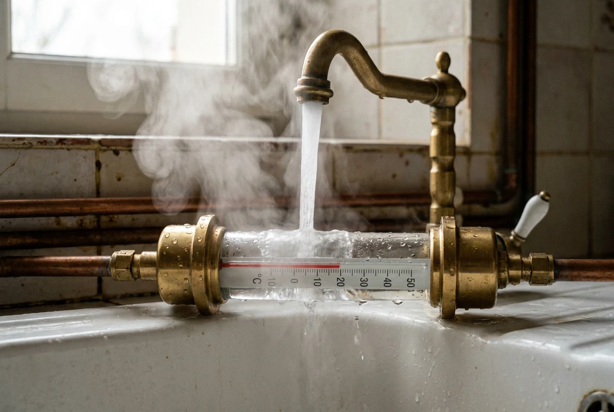 Température d'eau chaude à Plan-de-Cuques