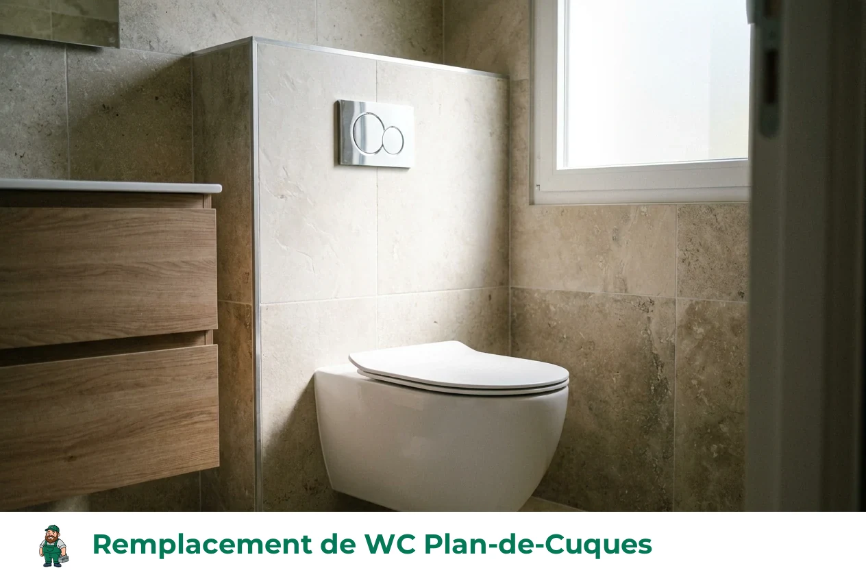 Remplacement de WC à Plan-de-Cuques