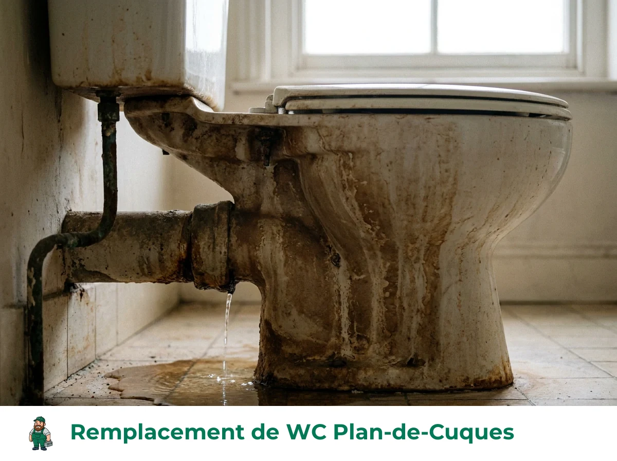 Remplacement de WC à Plan-de-Cuques