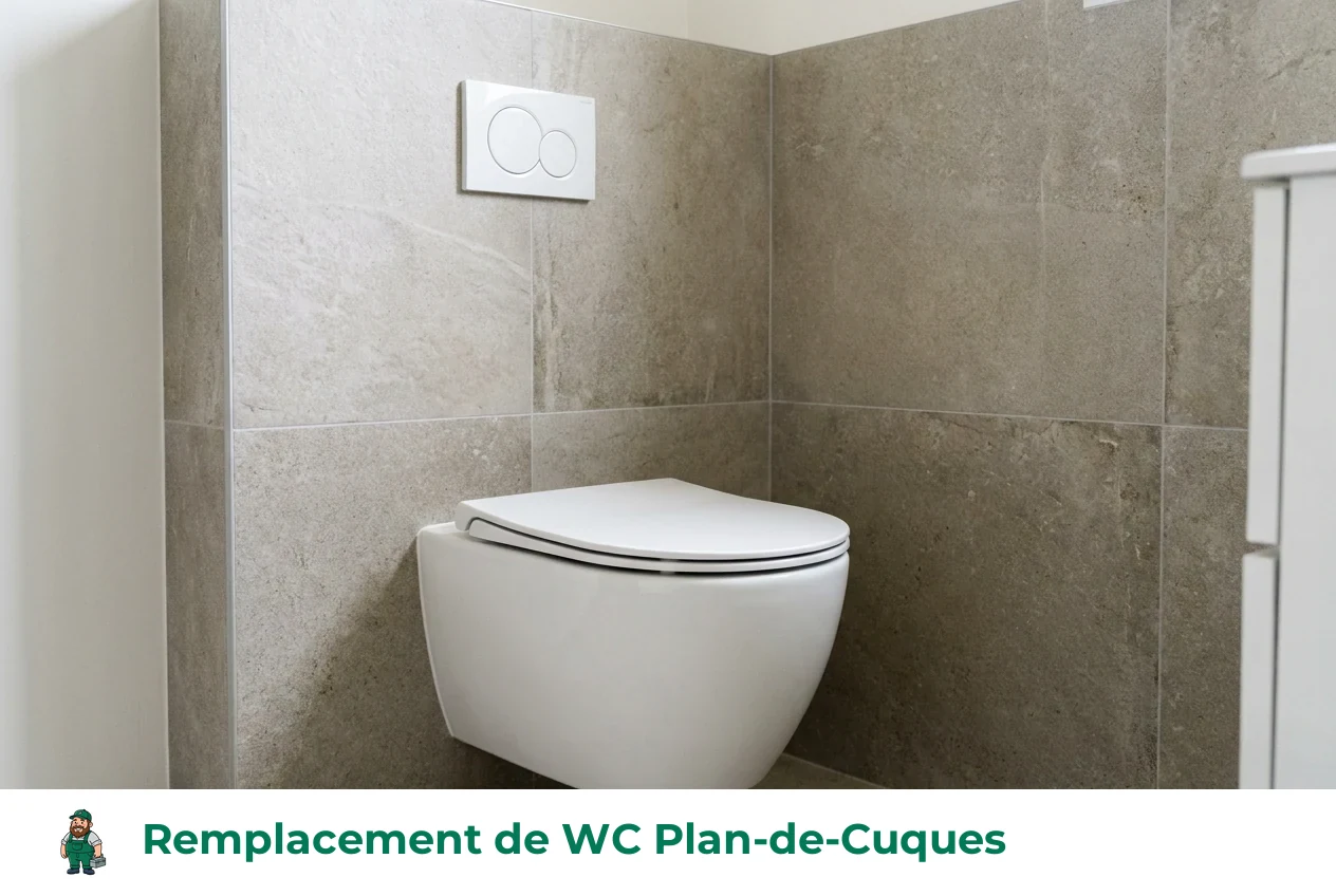 Remplacement de WC à Plan-de-Cuques